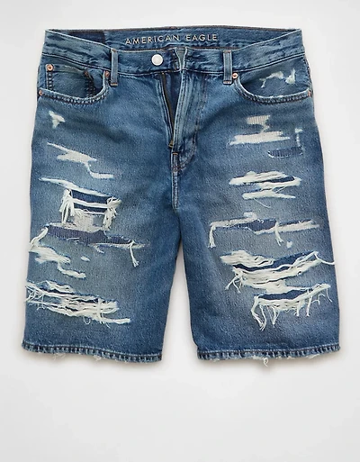 Short ample en denim AE