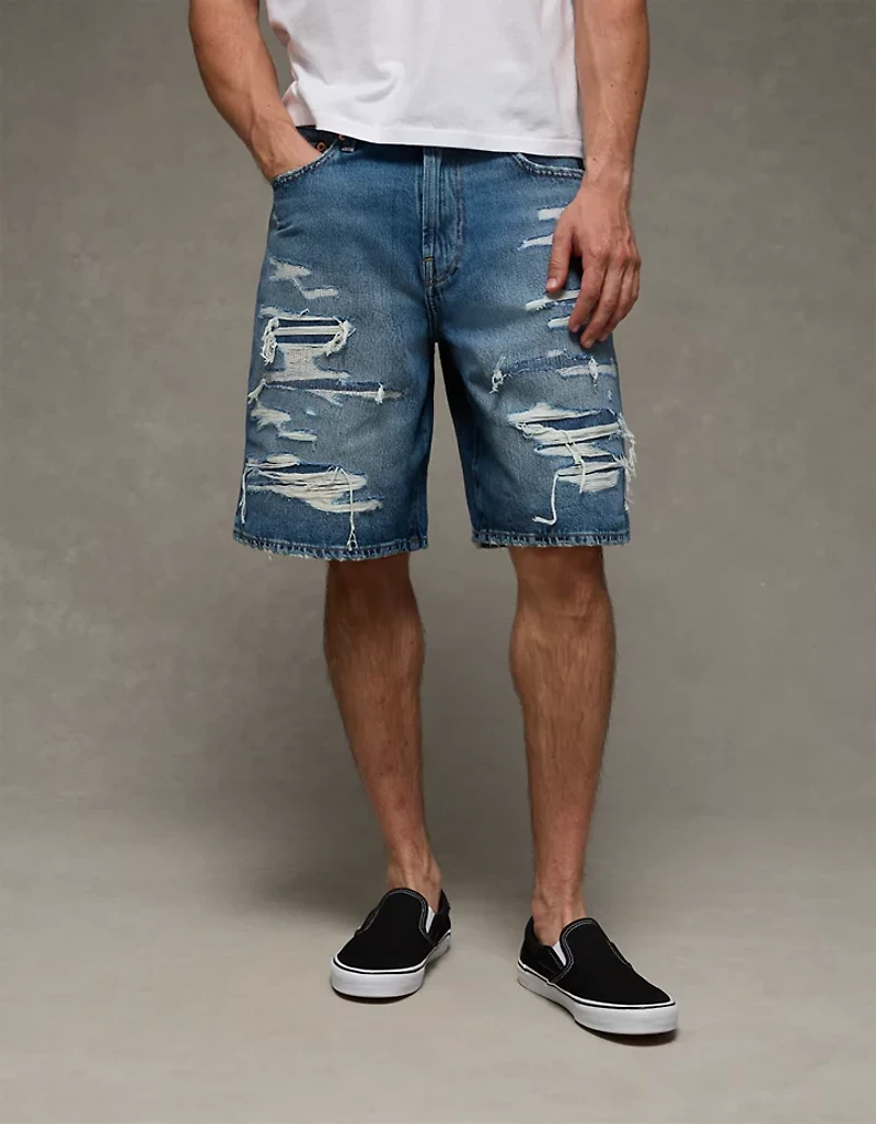 Short ample en denim AE