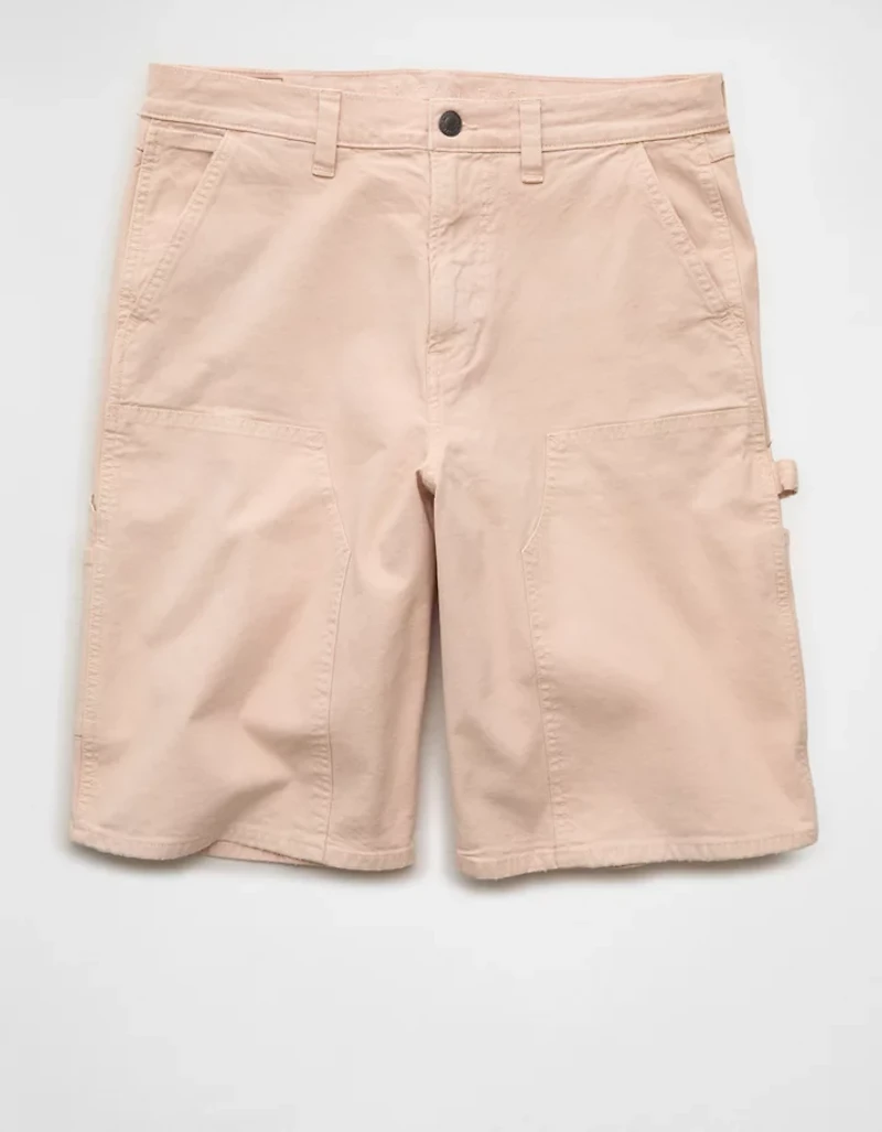 Short ample en denim de style menuisier AE