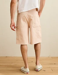 Short ample en denim de style menuisier AE