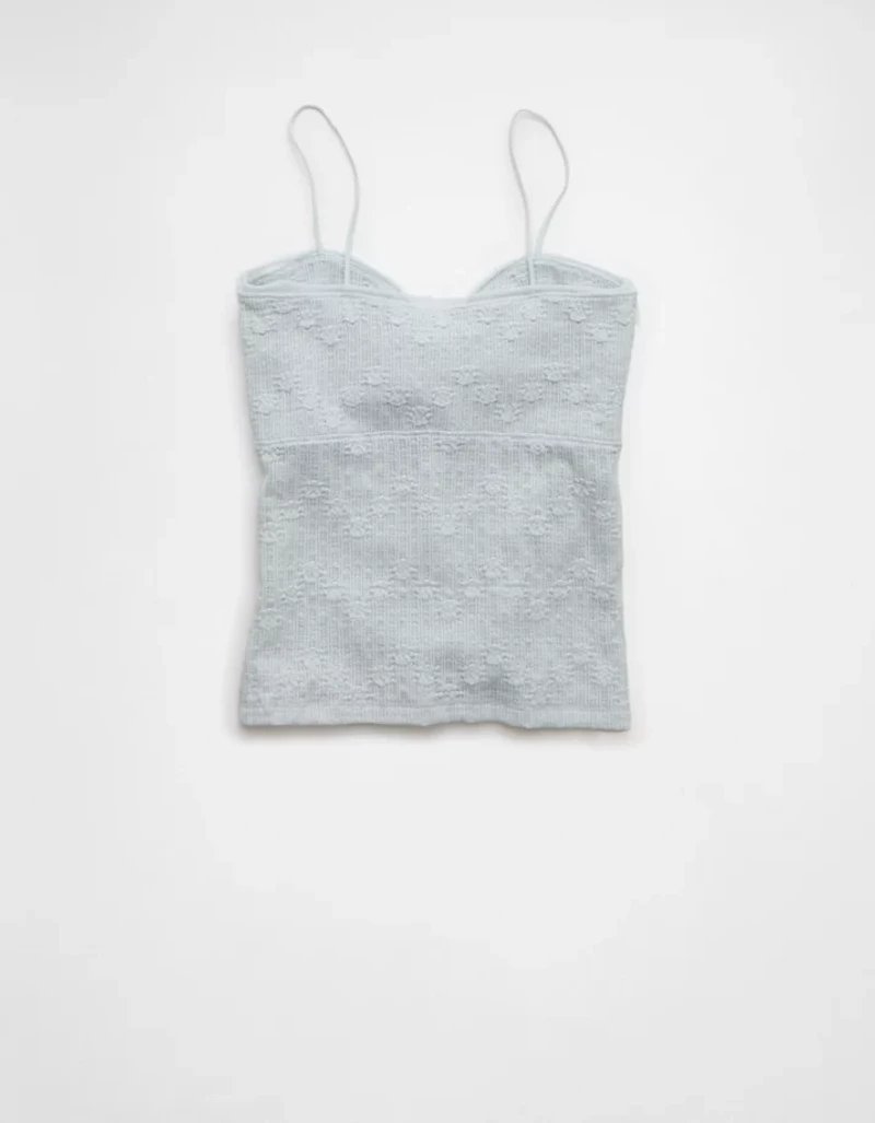 AE Cinched Lace Tank Top