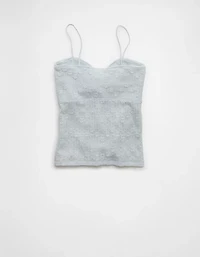 AE Cinched Lace Tank Top