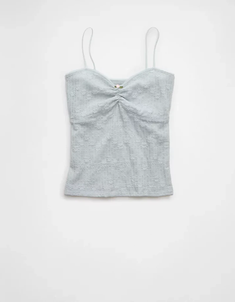 AE Cinched Lace Tank Top