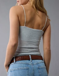 AE Cinched Lace Tank Top