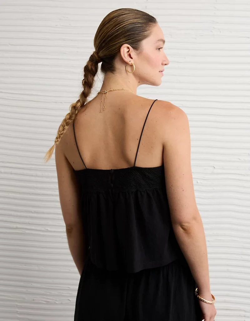 Camisole avec garniture en dentelle tricot Vive le soleil AE