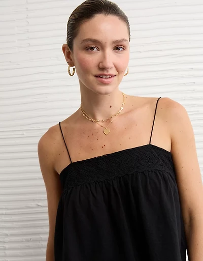 Camisole avec garniture en dentelle tricot Vive le soleil AE