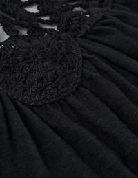 AE Sunchaser Knit Crochet Halter Top