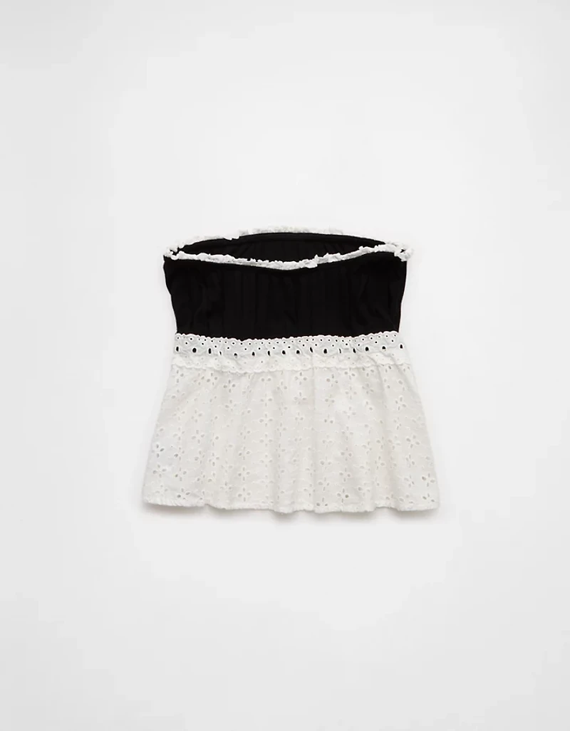 AE Eyelet Babydoll Tube Top