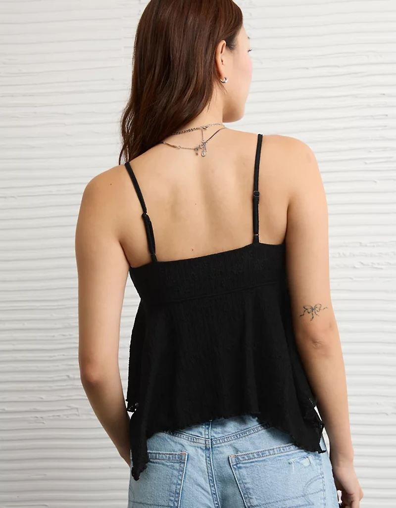 AE Lace Handkerchief Hem Tank