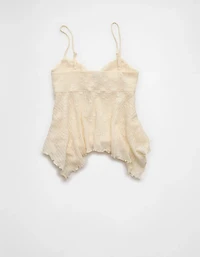 Camisole en dentelle à ourlet pointes AE