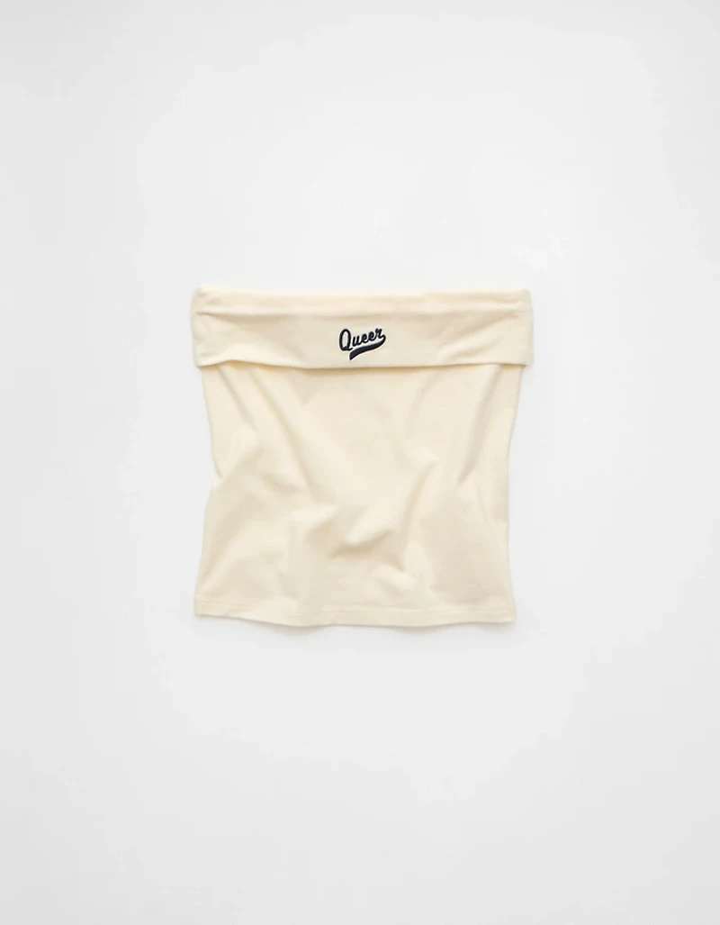 Bustier tubulaire repliable à image fierté AE