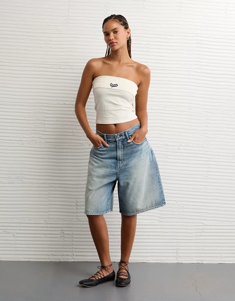 Bustier tubulaire repliable à image fierté AE
