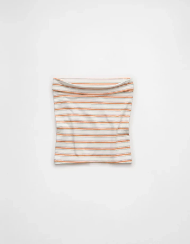 Bustier tubulaire repliable rayé fierté AE