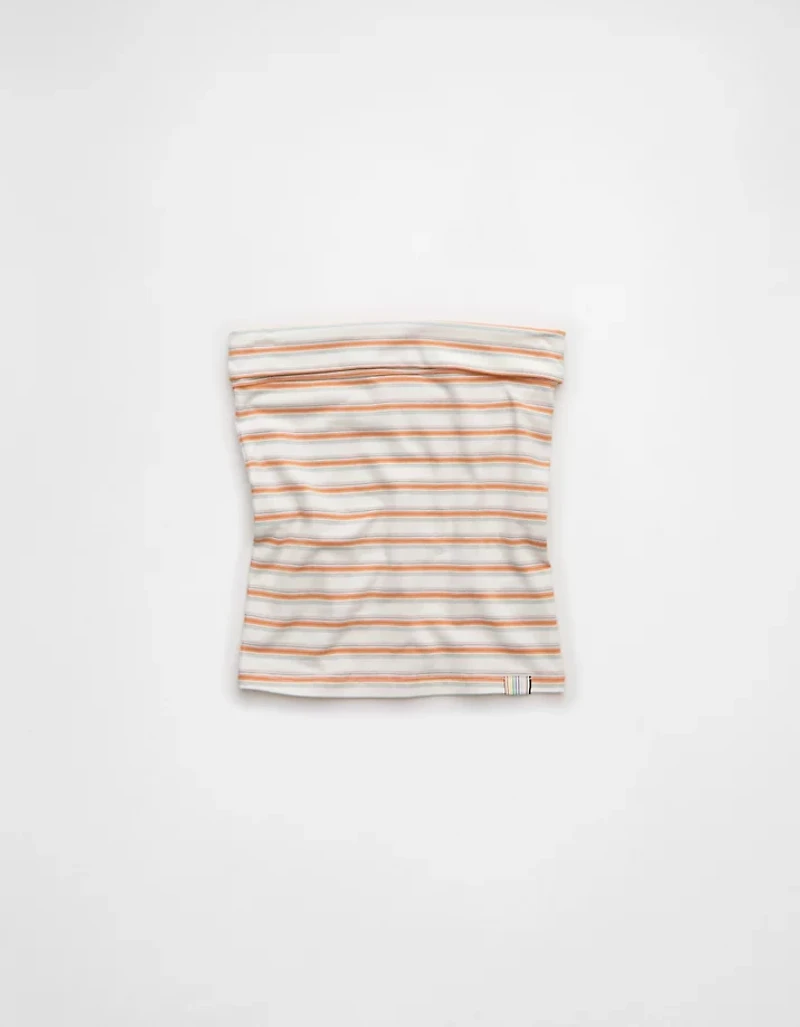 Bustier tubulaire repliable rayé fierté AE