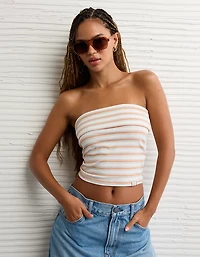 Bustier tubulaire repliable rayé fierté AE