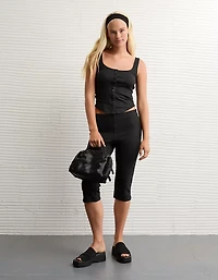 AE Scoop Neck Pointelle Tank Top