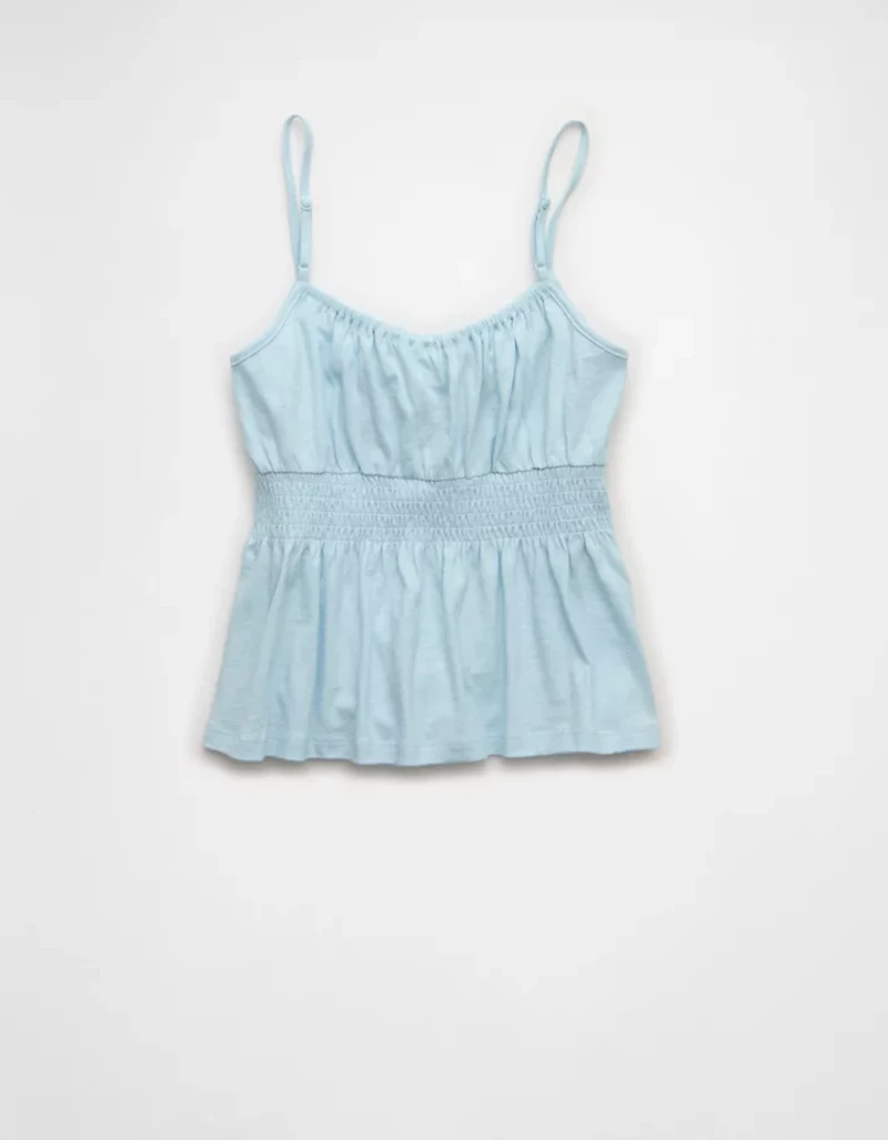 AE Sunchaser Tie-Front Smocked Cami