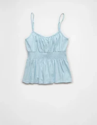 AE Sunchaser Tie-Front Smocked Cami