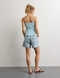 AE Sunchaser Tie-Front Smocked Cami