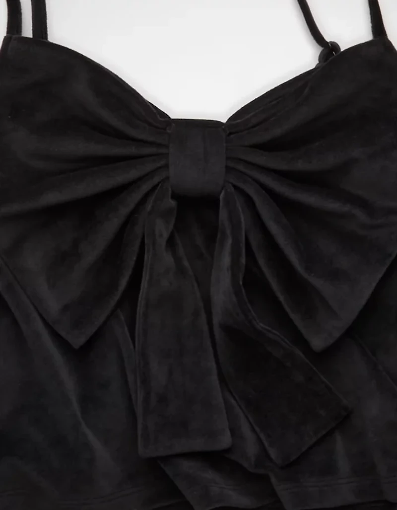 AE Velvet Bow Swing Tank Top