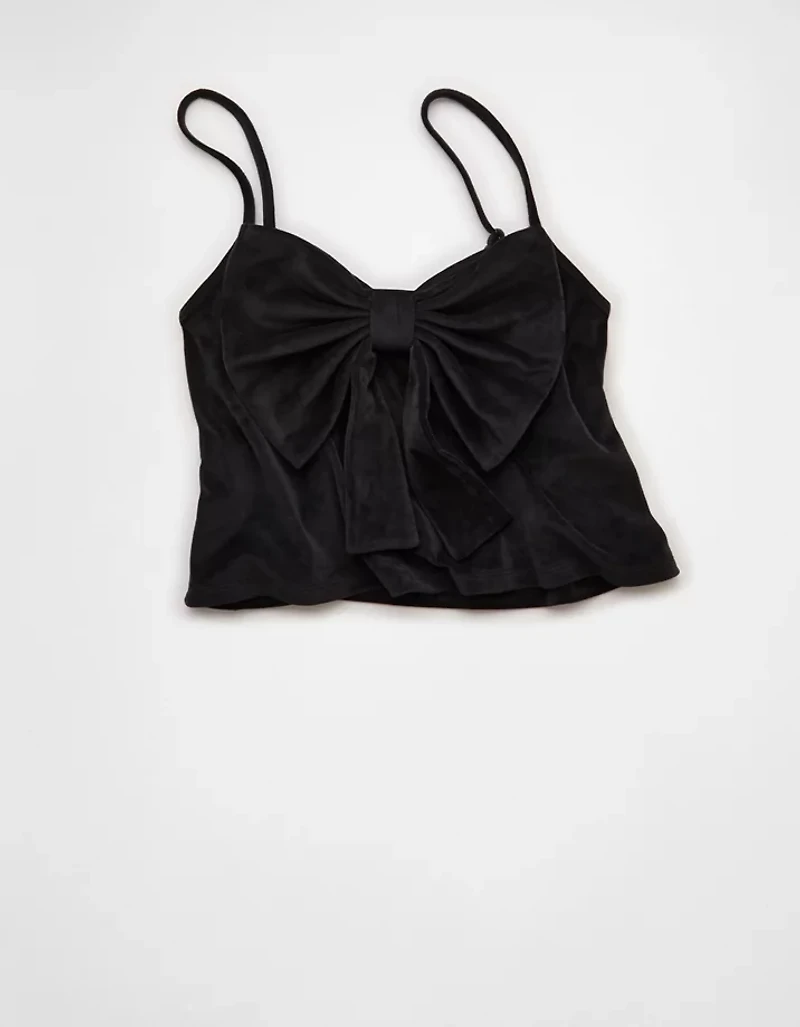AE Velvet Bow Swing Tank Top