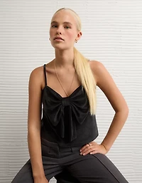 AE Velvet Bow Swing Tank Top