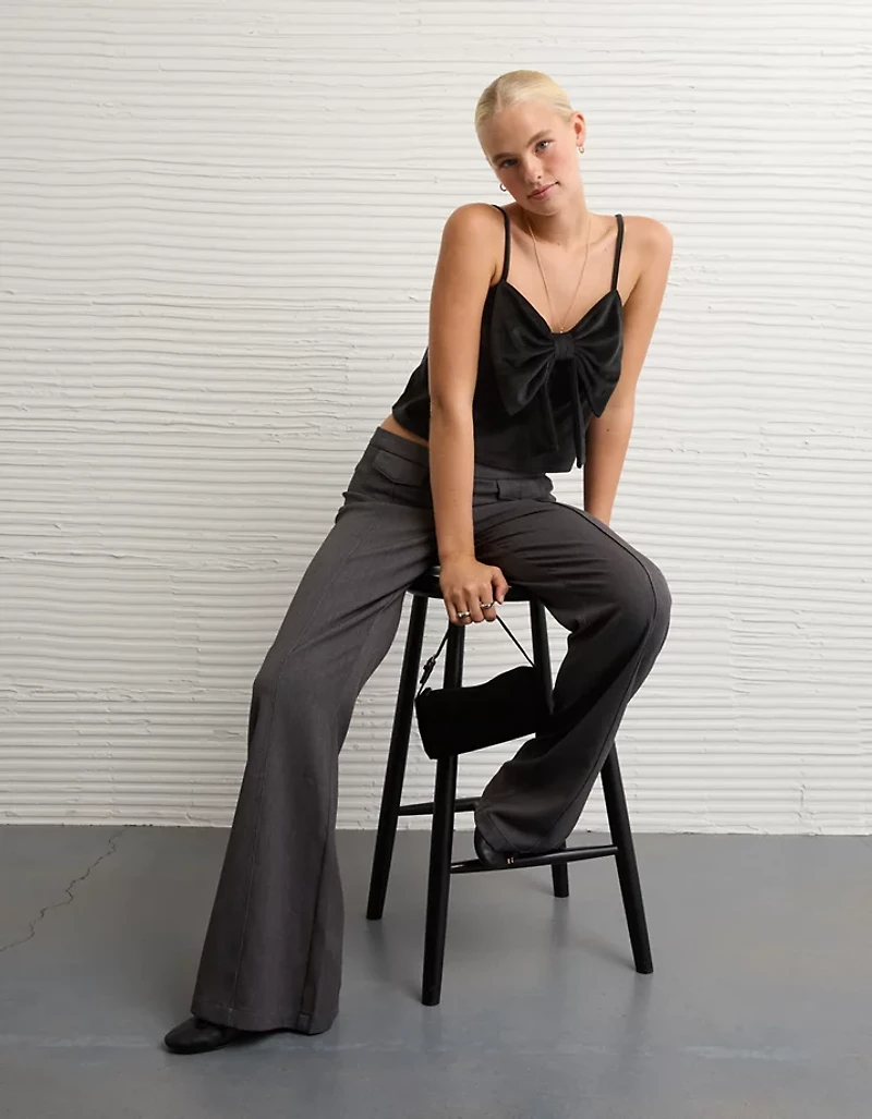 AE Velvet Bow Swing Tank Top