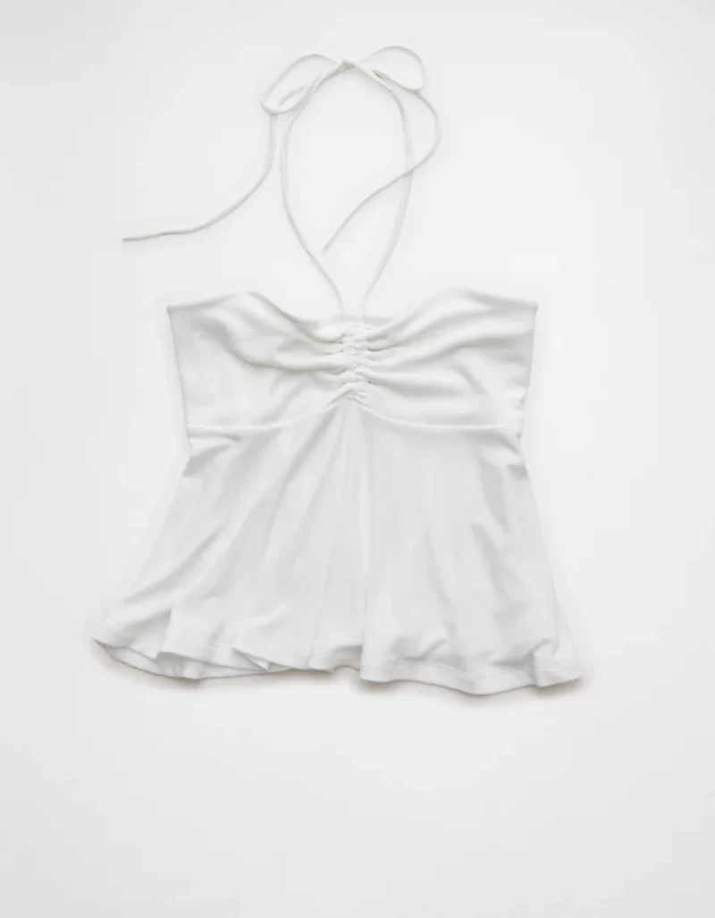 AE Soft & Sexy Halter Cinch Babydoll Top