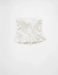 Débardeur ruché à basque avec bretelles amovibles AE