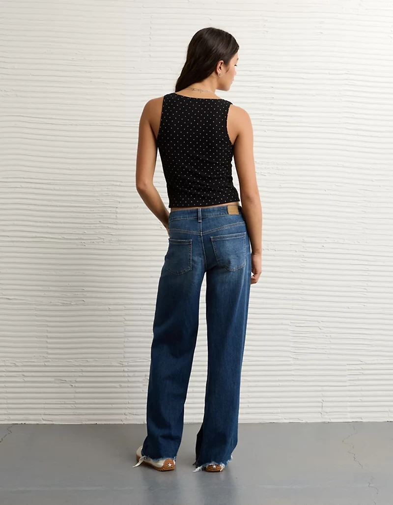 AE Square Neck Polka Dot Tank Top