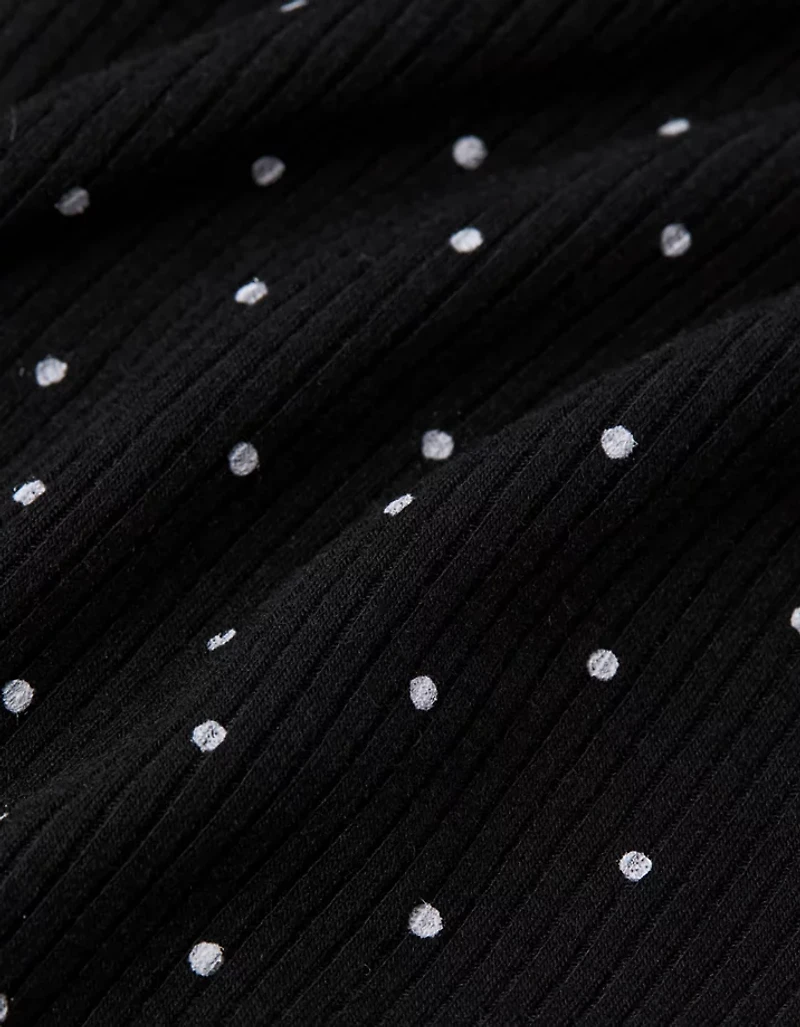 AE Square Neck Polka Dot Tank Top