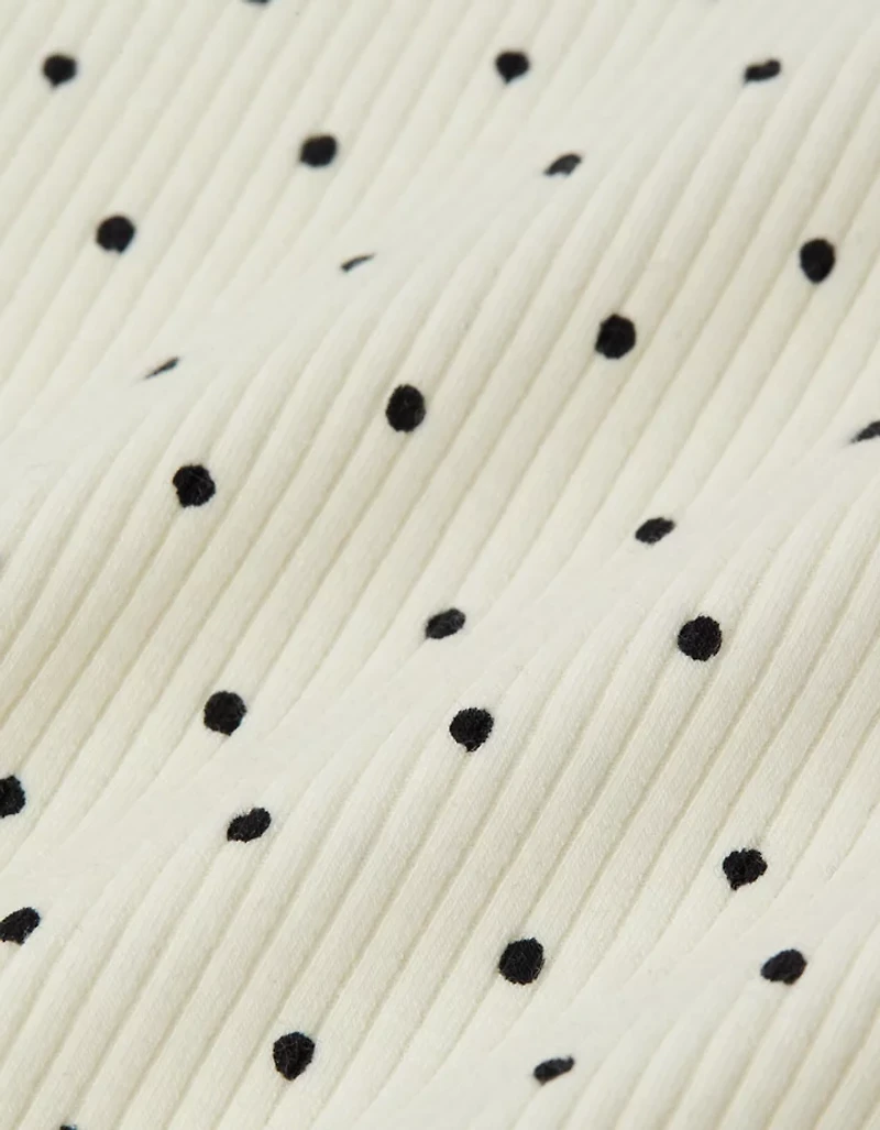 AE Square Neck Polka Dot Tank Top