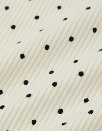 AE Square Neck Polka Dot Tank Top