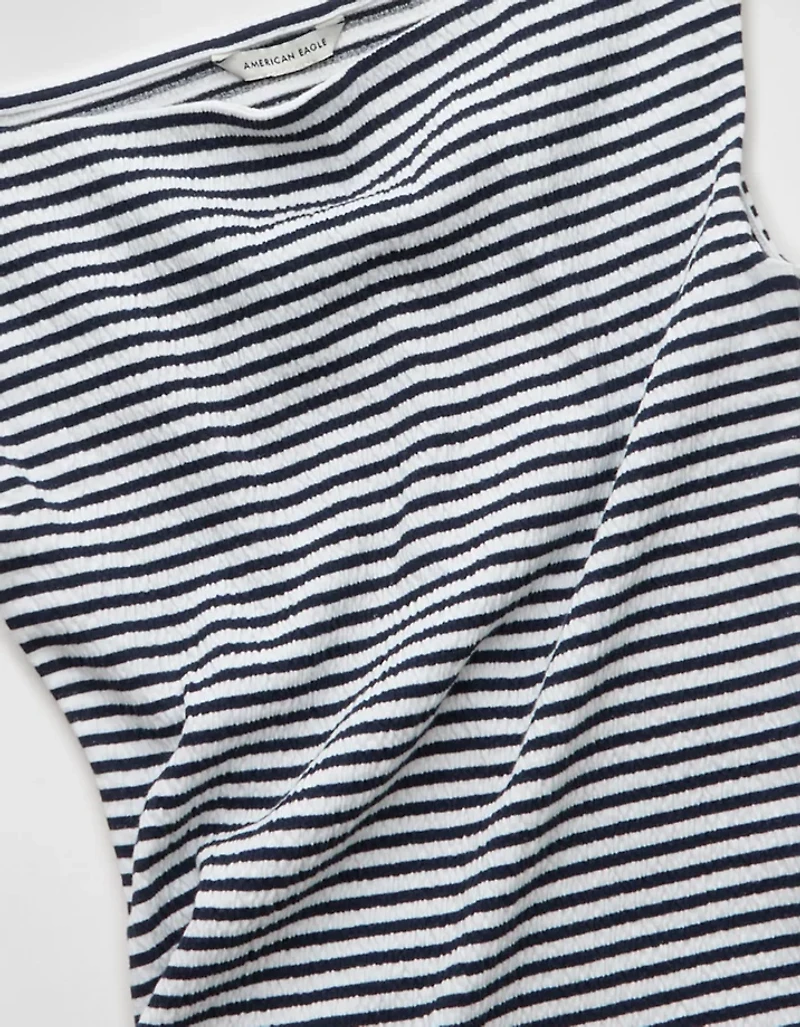 AE Boatneck Textured Tank Top