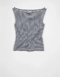 AE Boatneck Textured Tank Top