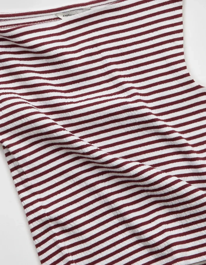 AE Boatneck Textured Tank Top
