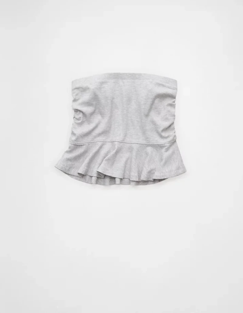 AE Ruched Peplum Tank Top With Removable Straps