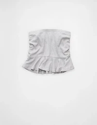 AE Ruched Peplum Tank Top With Removable Straps