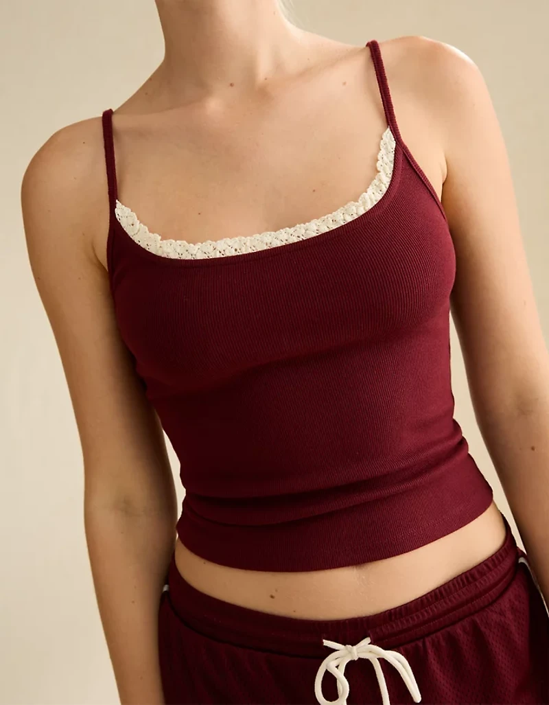 AE Main Squeeze Lace-Trim Cami