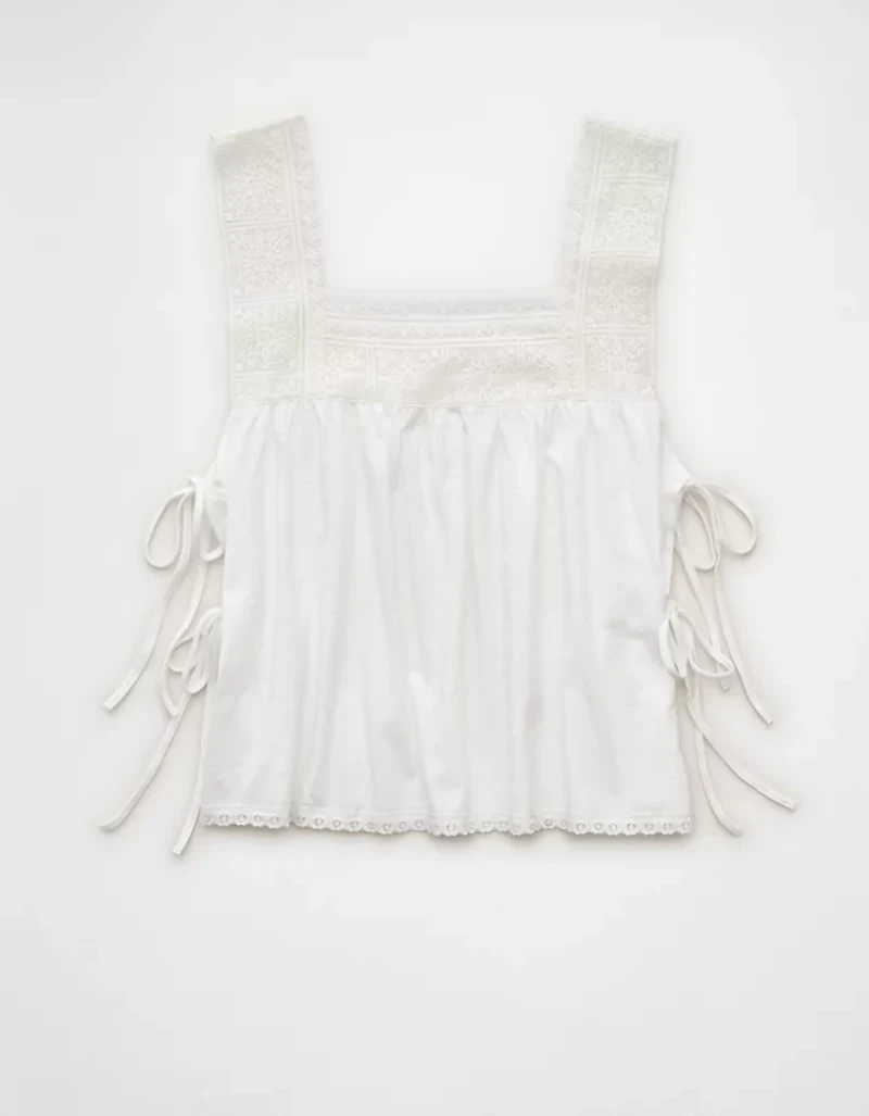 Débardeur en dentelle à encolure carrée Sunchaser AE