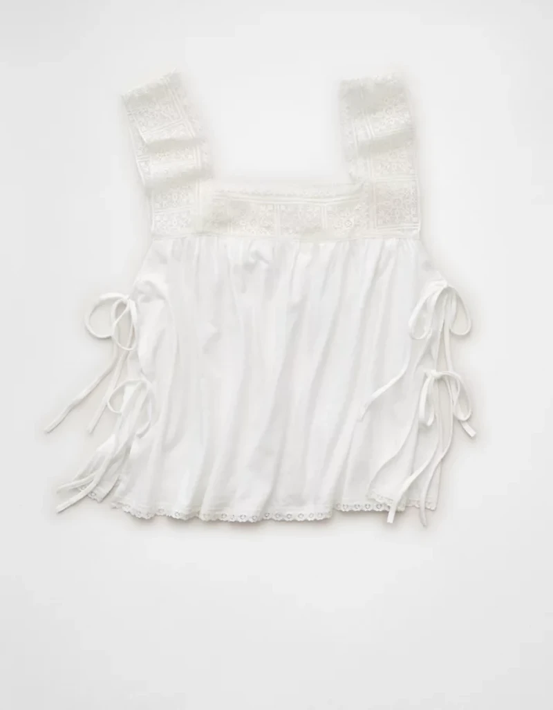 Débardeur en dentelle à encolure carrée Sunchaser AE