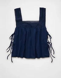 AE Sunchaser Square Neck Lace Tank Top
