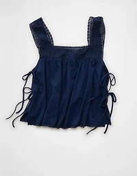 AE Sunchaser Square Neck Lace Tank Top