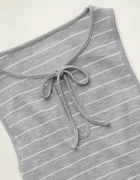 AE Waffle Keyhole Tank Top