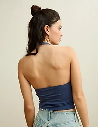 AE Deep V-Neck Halter Top