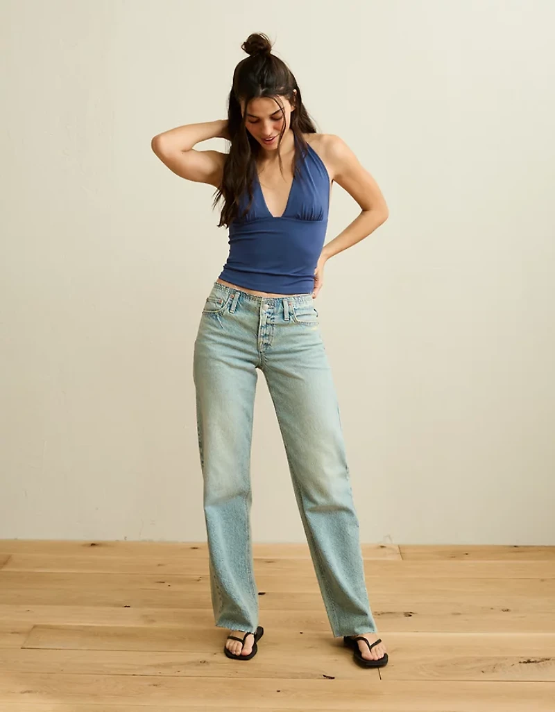 AE Deep V-Neck Halter Top