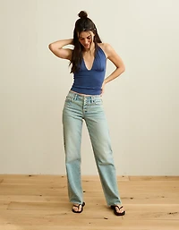 AE Deep V-Neck Halter Top
