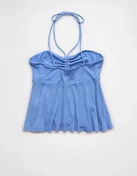 AE Soft & Sexy Halter Cinch Babydoll Top