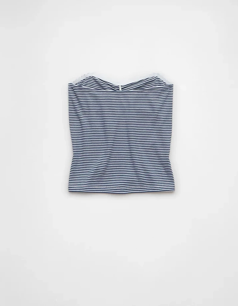 AE Cinch-Front Sweetheart Tube Top