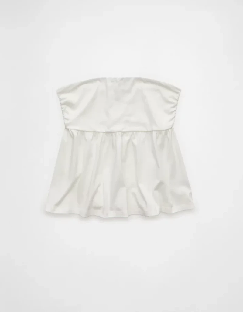 Bustier tubulaire froncé style nuisette AE